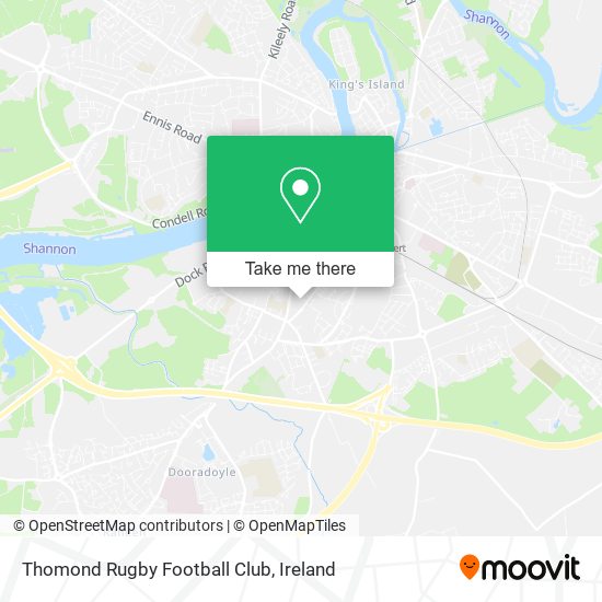 Thomond Rugby Football Club map