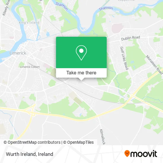 Wurth Ireland map