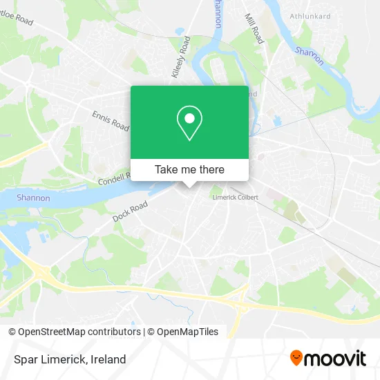 Spar Limerick map