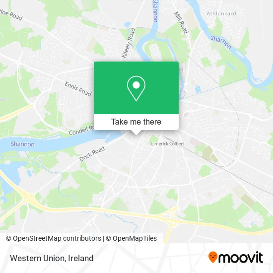 Western Union map
