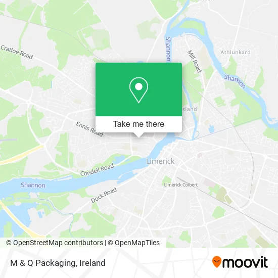 M & Q Packaging map