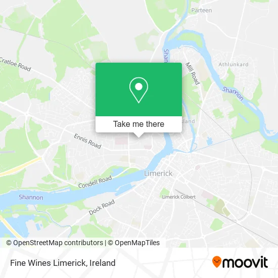 Fine Wines Limerick map