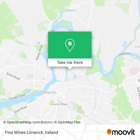Fine Wines Limerick map