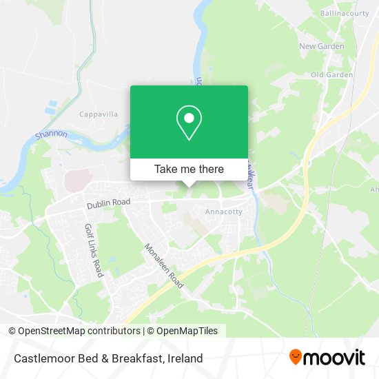 Castlemoor Bed & Breakfast map