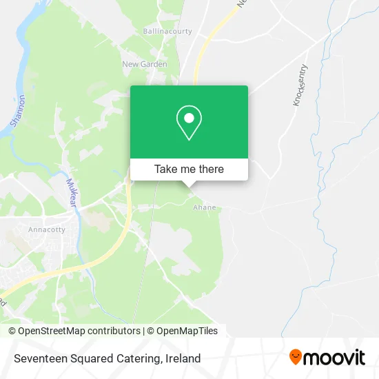 Seventeen Squared Catering map