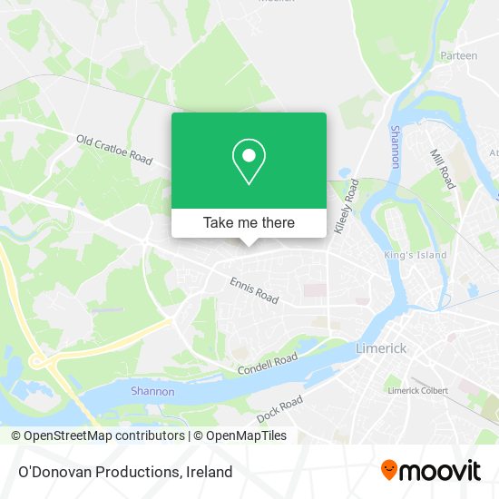 O'Donovan Productions map