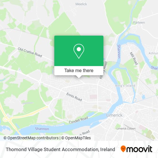 Thomond Village Student Accommodation map