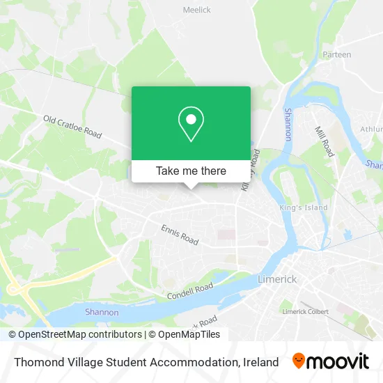 Thomond Village Student Accommodation map