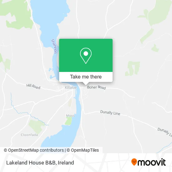 Lakeland House B&B map