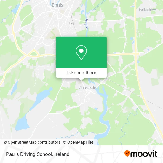 Paul's Driving School map