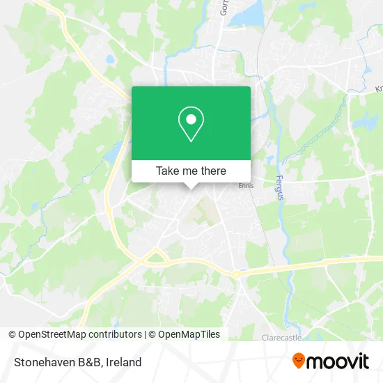 Stonehaven B&B map