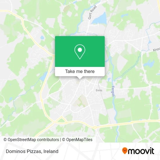 Dominos Pizzas map