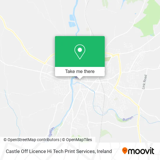 Castle Off Licence Hi Tech Print Services map