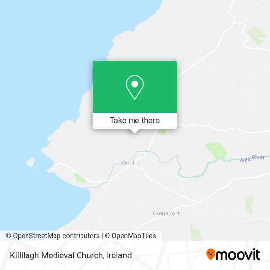 Killilagh Medieval Church map