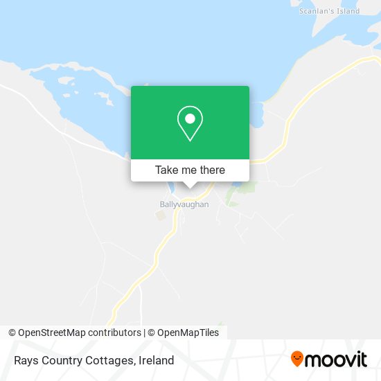 Rays Country Cottages map