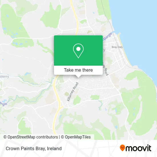 Crown Paints Bray map