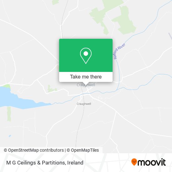M G Ceilings & Partitions map