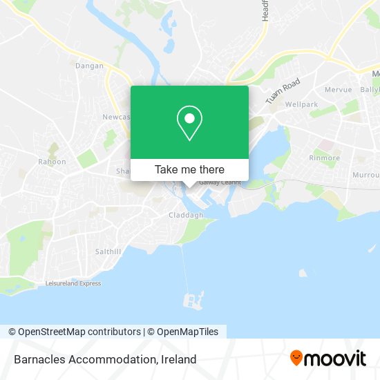 Barnacles Accommodation map