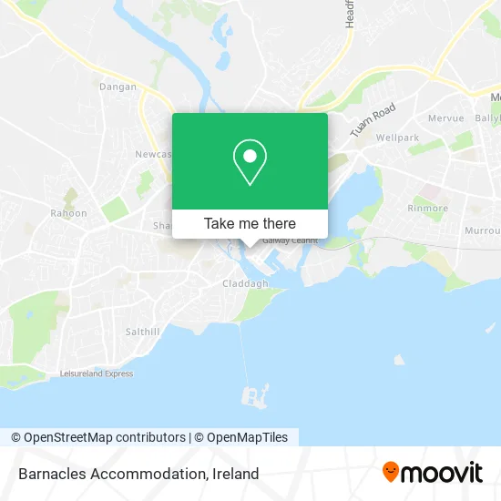 Barnacles Accommodation map