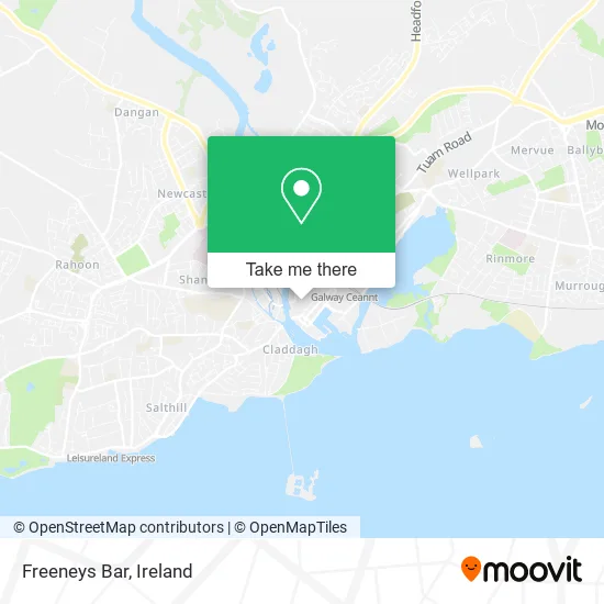 Freeneys Bar map