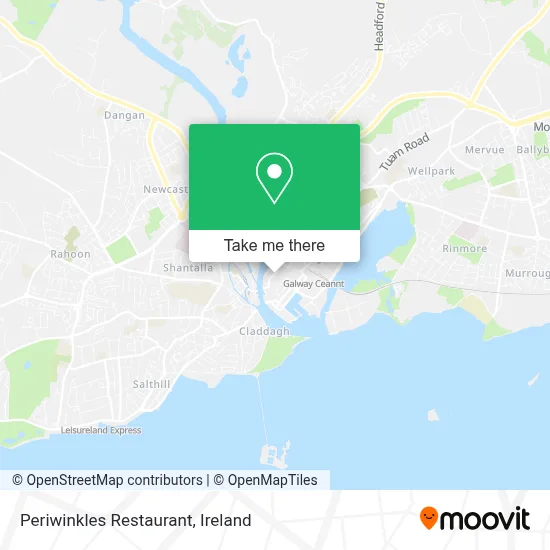 Periwinkles Restaurant map