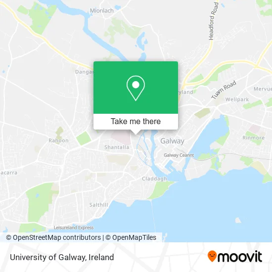 University of Galway map