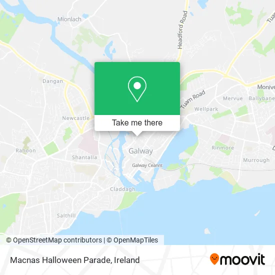 Macnas Halloween Parade map