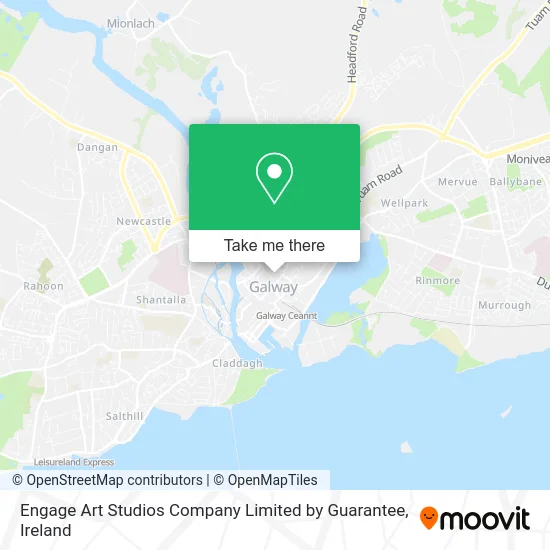 Engage Art Studios Company Limited by Guarantee map