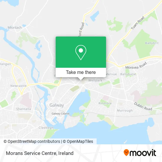 Morans Service Centre map