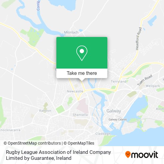 Rugby League Association of Ireland Company Limited by Guarantee map
