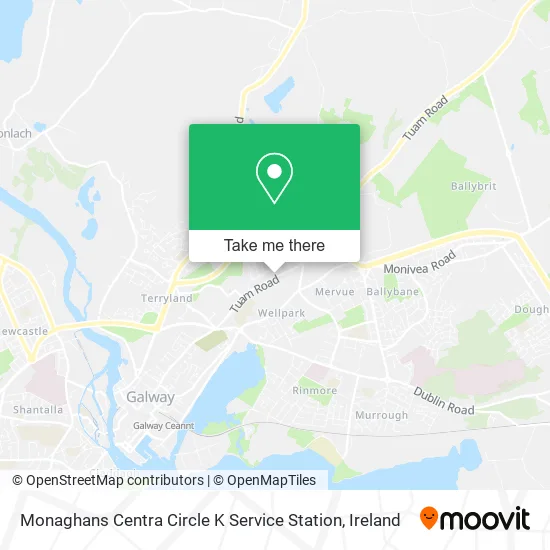 Monaghans Centra Circle K Service Station map