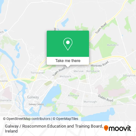 Galway / Roscommon Education and Training Board map