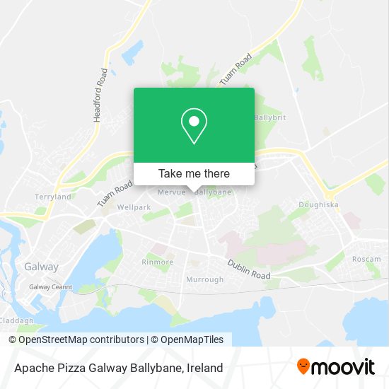 Apache Pizza Galway Ballybane map