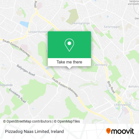 Pizzadog Naas Limited map