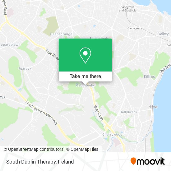 South Dublin Therapy map