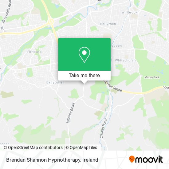 Brendan Shannon Hypnotherapy map