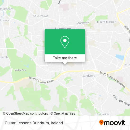 Guitar Lessons Dundrum map