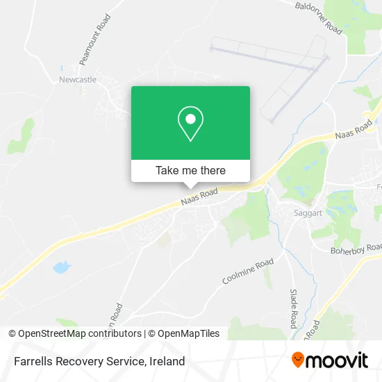 Farrells Recovery Service map