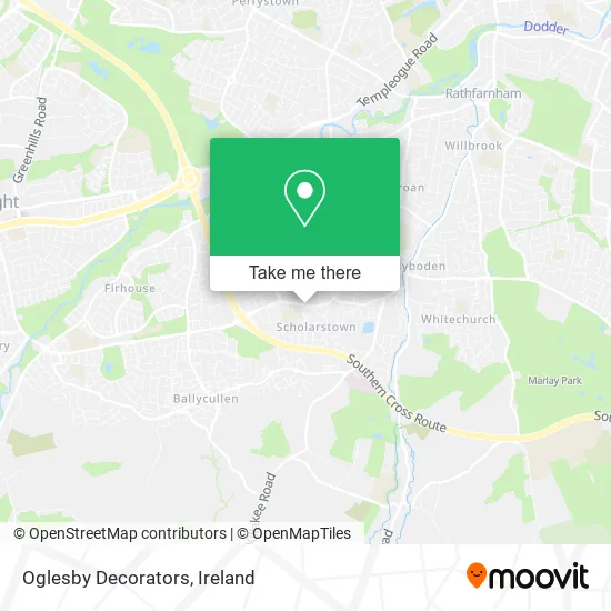 Oglesby Decorators map