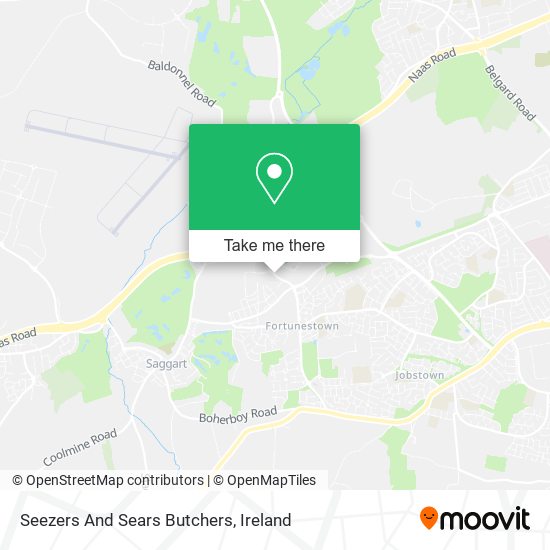 Seezers And Sears Butchers map