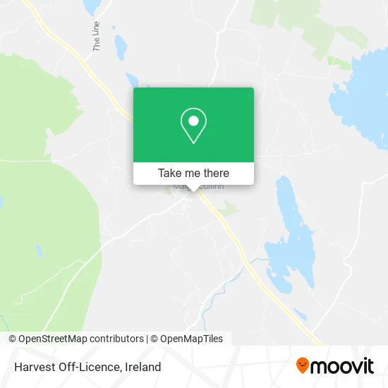 Harvest Off-Licence map