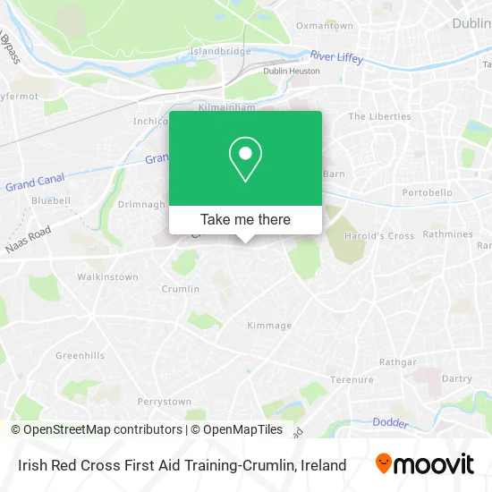 Irish Red Cross First Aid Training-Crumlin map