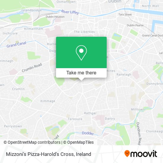 Mizzoni's Pizza-Harold's Cross map