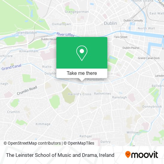 The Leinster School of Music and Drama map
