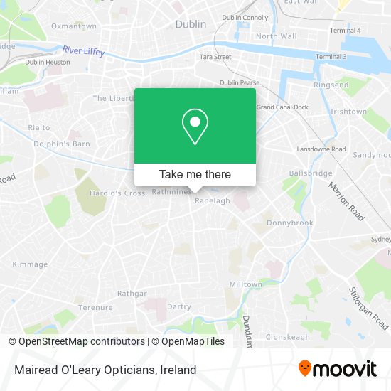 Mairead O'Leary Opticians map