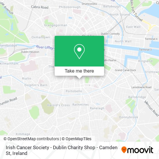 Irish Cancer Society - Dublin Charity Shop - Camden St map