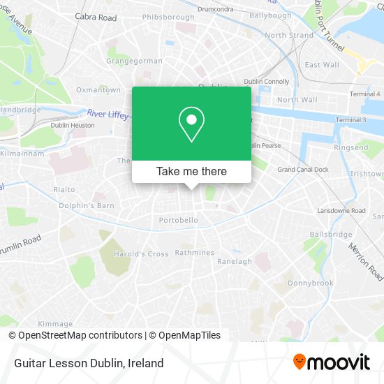 Guitar Lesson Dublin map