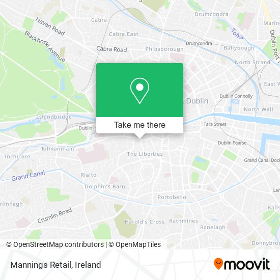 Mannings Retail map