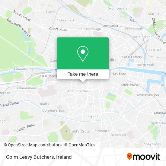 Colm Leavy Butchers map