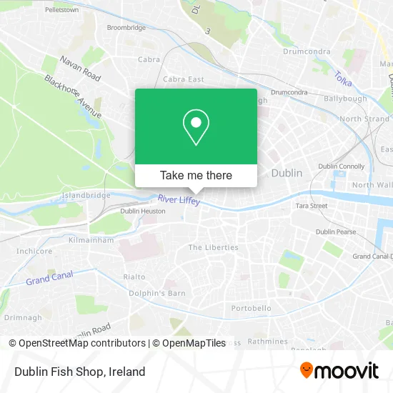 Dublin Fish Shop map